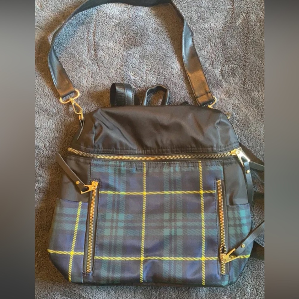 Plaid backpack